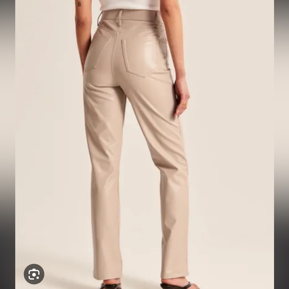 Abercrombie Faux Leather Fleece Lined Pants